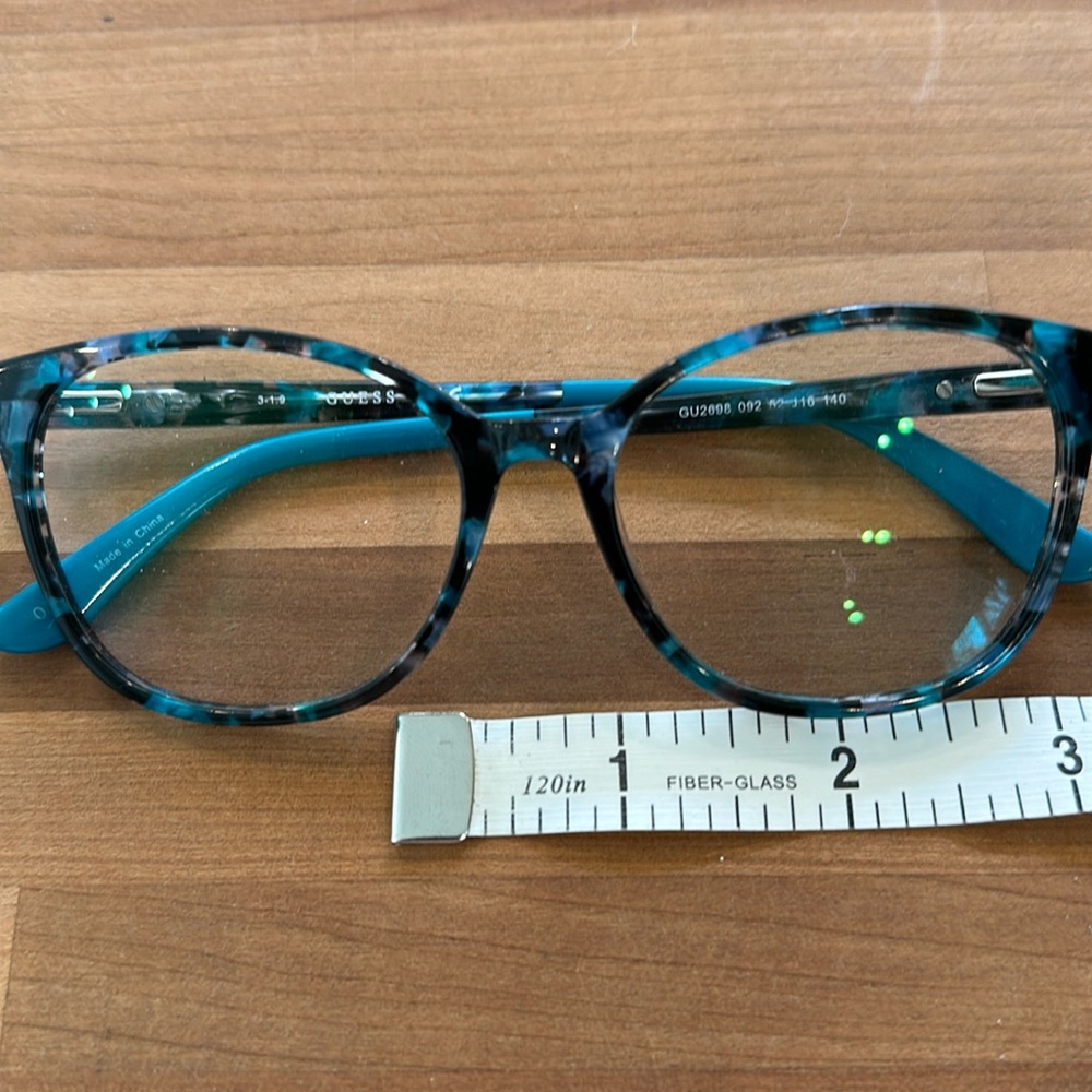 Guess Blue Turquoise Tortoise Black Frames - Picture 11 of 12